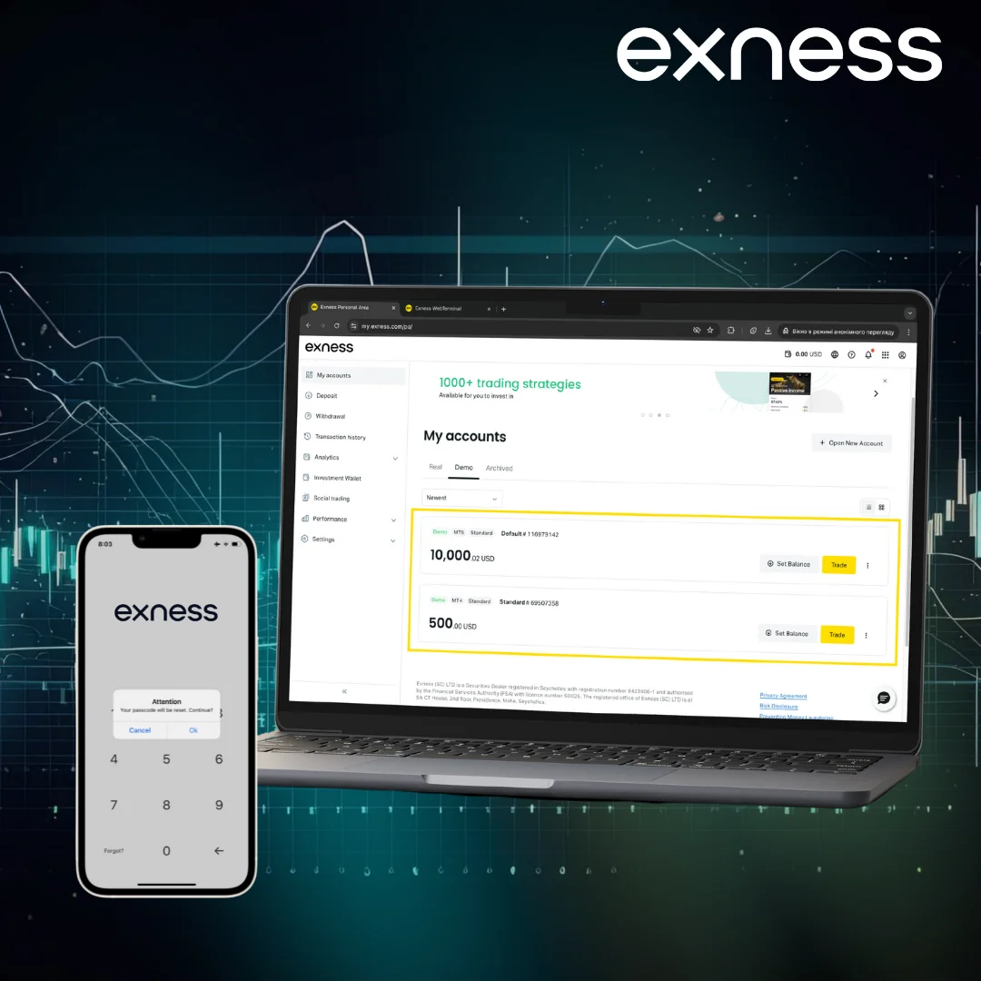 Exness account types