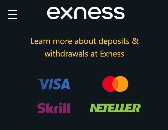 Making the First Exness Deposit